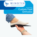 Visual display of various foot conditions including plantar fasciitis, flat feet, high arches, bunions, heel spurs, metatarsalgia, neuromas, overpronation, supination, arthritis, diabetic foot complications, and Achilles tendinopathy. The image also features terms like custom foot orthotics, arch supports, insoles, orthotic inserts, footbeds, corrective inserts, supportive shoe insoles, and prescription orthotics.