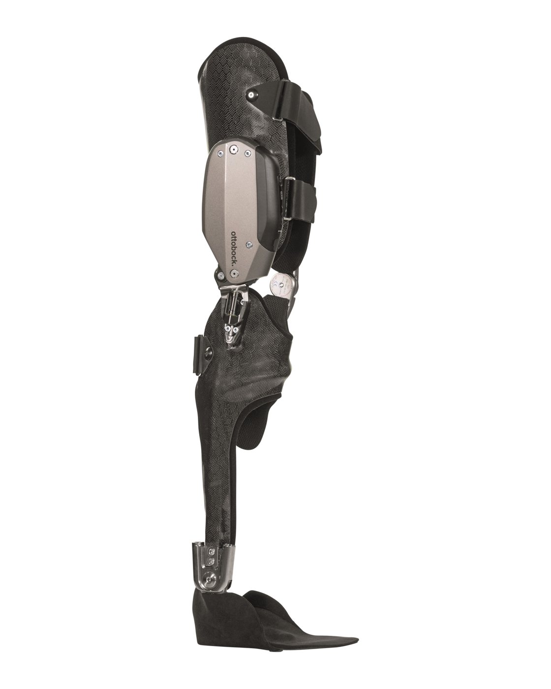 C-Brace microprocessor knee ankle foot orthosis, side view