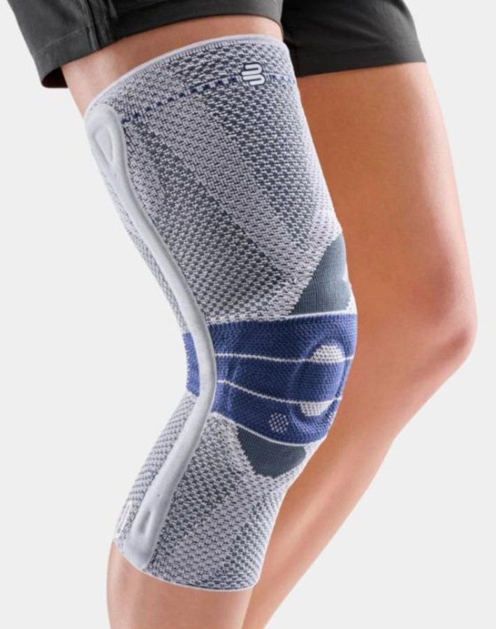 Bauerfeind GenuTrain P3 patella knee brace worn on the knee