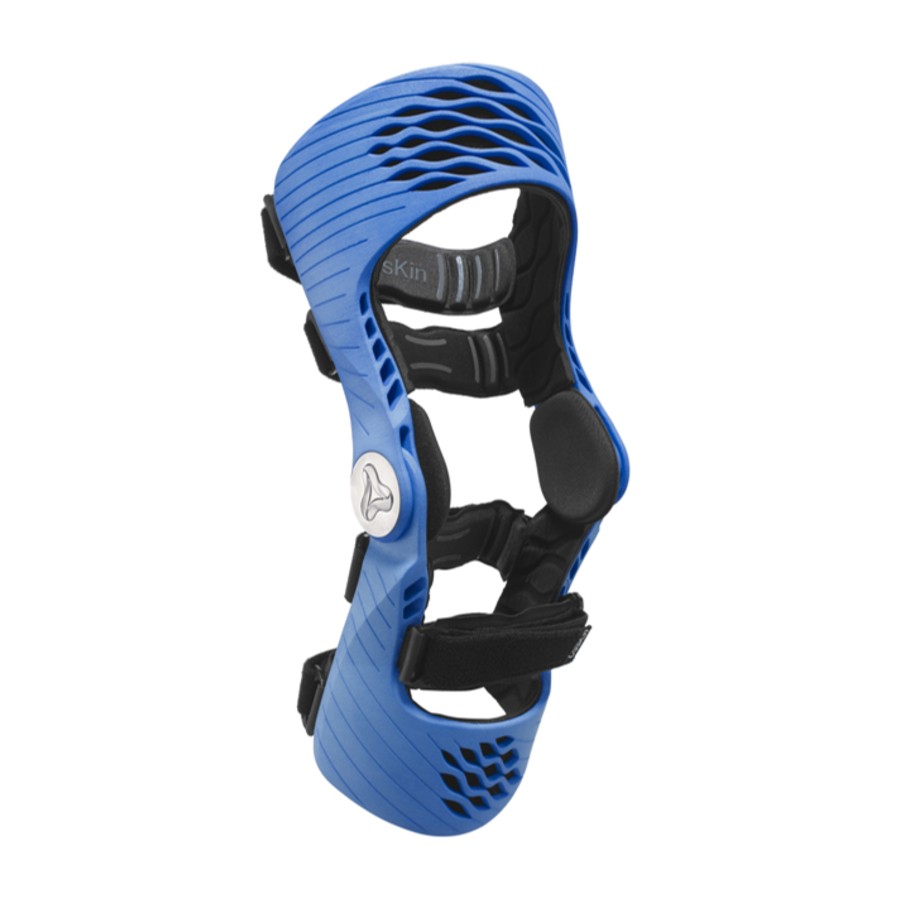 OssKin Provoke ACL knee brace with a rigid shell on the front of the shin