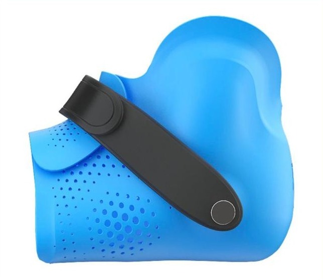 Flexible supramalleolar orthosis (SMO) with one strap and air holes